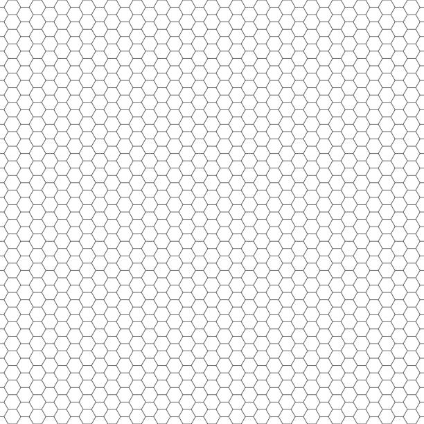 Vector seamless pattern. Hexagon grid texture. Black-and-white background. Monochrome honeycomb design. Vector seamless pattern. Hexagon grid texture. Black-and-white background. Monochrome honeycomb design. Vector EPS10 honeycomb animal creation stock illustrations