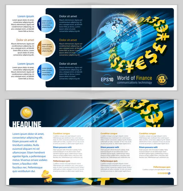 Vector illustration of Global finance