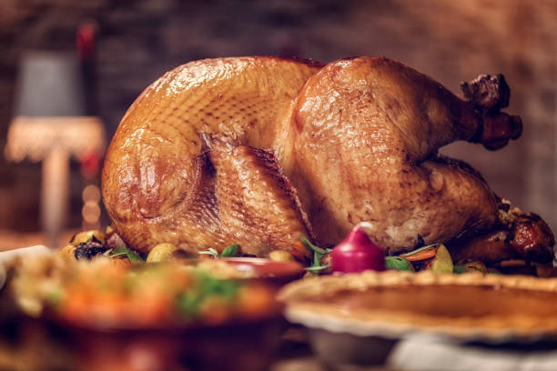 istock Traditional Holiday Stuffed Turkey Dinner 827599170