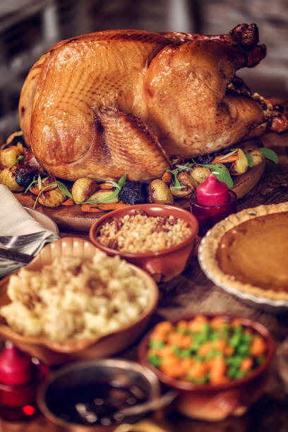 istock Traditional Holiday Stuffed Turkey Dinner 827599174