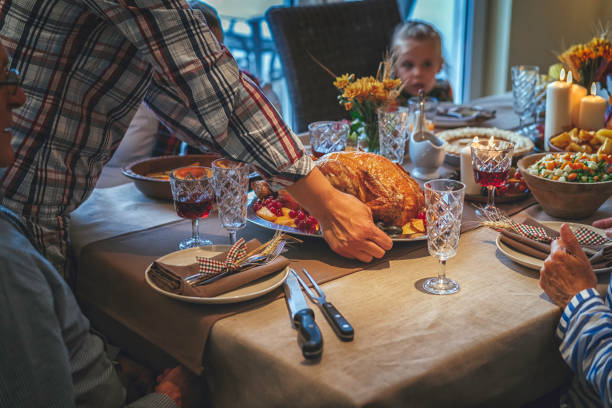 istock Traditional Holiday Stuffed Turkey Dinner 827599464