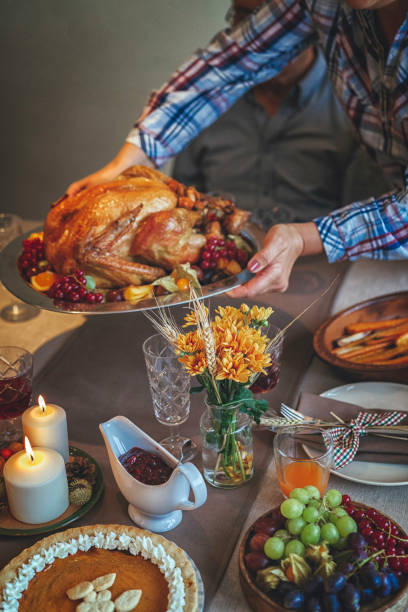 istock Traditional Holiday Stuffed Turkey Dinner 827599466