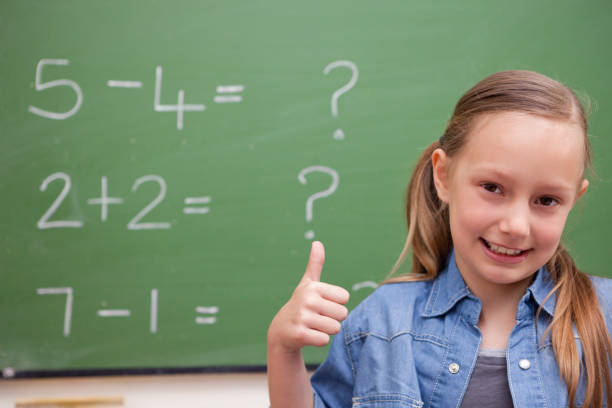 istock Schoolgirl with the thumb up 827600518
