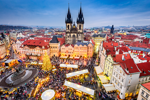 Praga, República Checa - mercado de Navidad photo