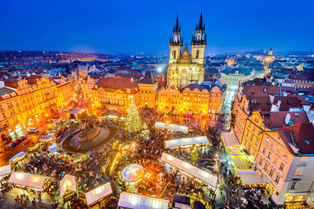 istock Prague, Czech Republic - Christmas Market 827603816