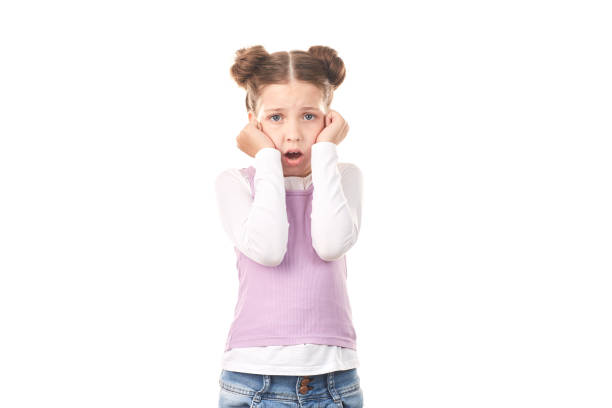 istock Little girl with hair buns 827604080
