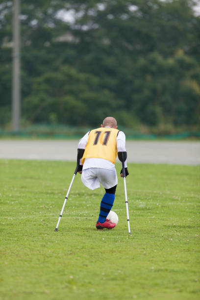 istock Japanese Amputee Soccer Player 827605426