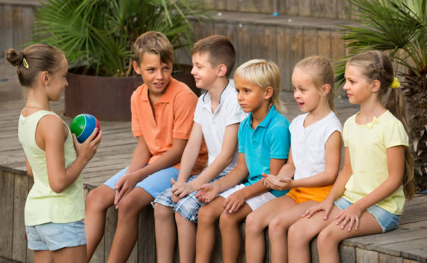 istock children playing with small ball outdoor 827623154