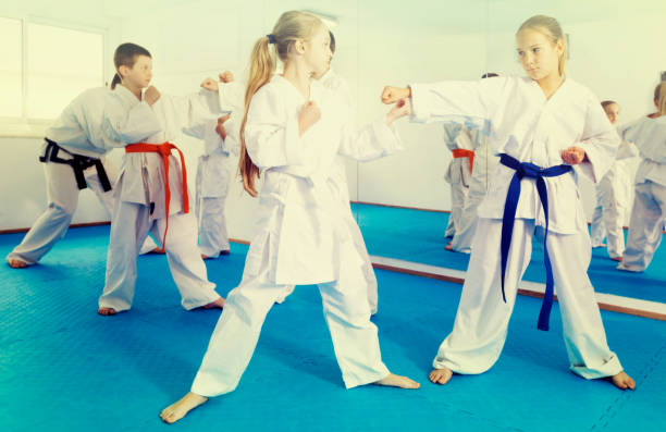 istock Children training in pairs 827623602