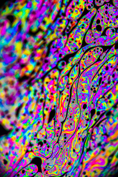 istock Rainbow colors created by soap, bubble,or oil 827636062
