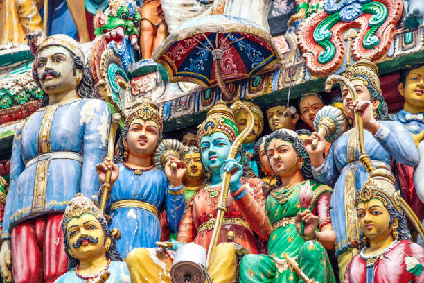 istock Hindu God Statue at Sri Mariamman Temple 827639502
