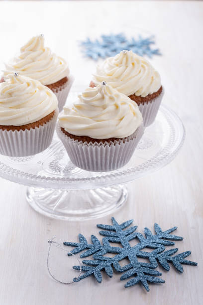 istock Homemade cupcakes with creamcheese frosting 827643408