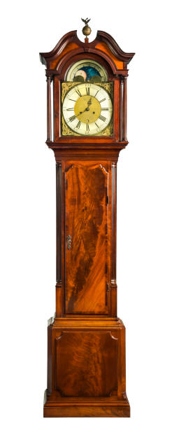 istock tall longcase grandfather clock walnut wood with marquetry 827648080