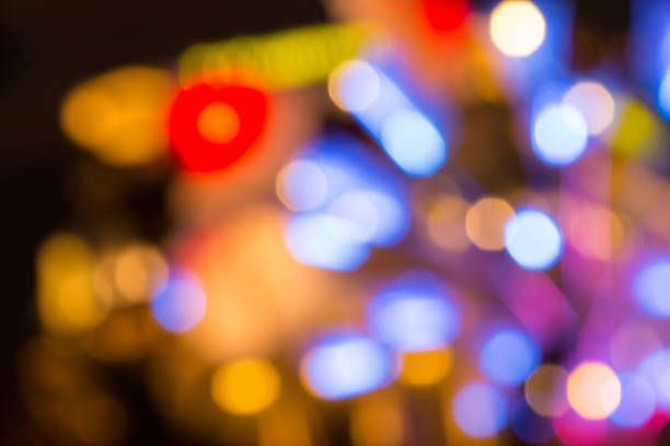 istock Singapore city night lights bokeh blurred background 827651870