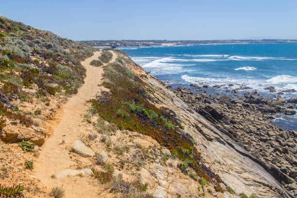 istock Trail in the Cliffs on the beach,  Vila Nova de Milfontes 827659018