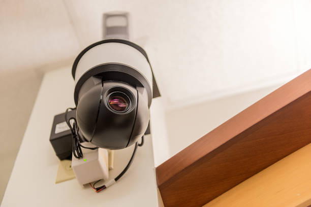 Neurology camera Indoor hospital camera for epilepsy monitoring unit at neurology department indoor security camera stock pictures, royalty-free photos & images