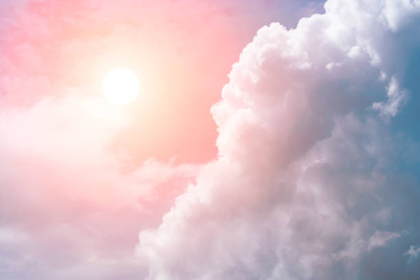 istock Beautiful light from the nature at sunset every day. 827662934