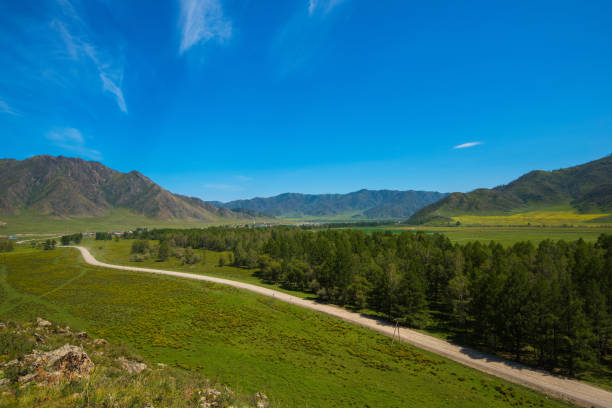 istock Rural road in mountains 827676980