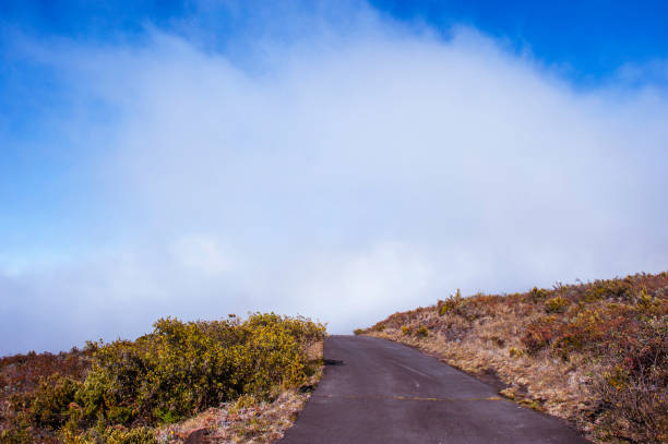 haleakalā 국립 공원 - haleakala national park badlands maui extreme terrain 뉴스 사진 이미지