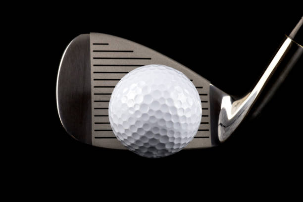 istock Golf Club and Golf Ball on a Black Background 827687364