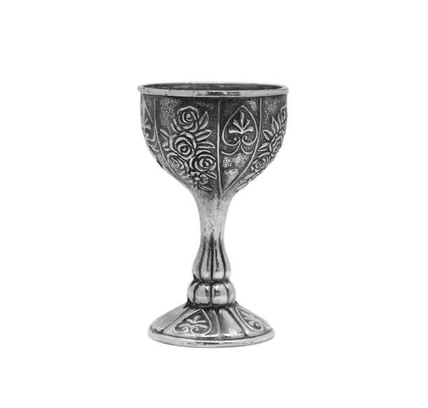 istock vintage metal Cup with flower pattern 827691154