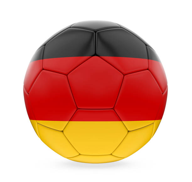 istock Soccer Ball Germany Flag Isolated 827691650