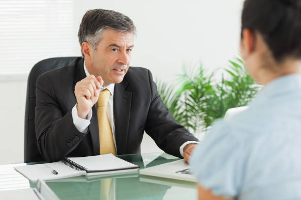 istock Businessman during a meeting 827696046