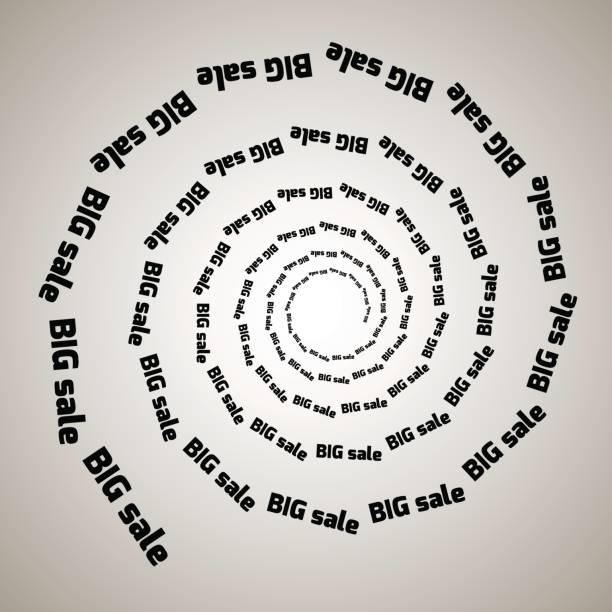 istock Swirl, vortex background. Rotating spiral. Word, text, sale, business, commerce, discounts 827698852