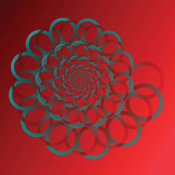 istock Swirl, vortex background. Rotating spiral. Pattern of a whirling of hearts. Icon, rings, gradient, invitation, postcard 827699736
