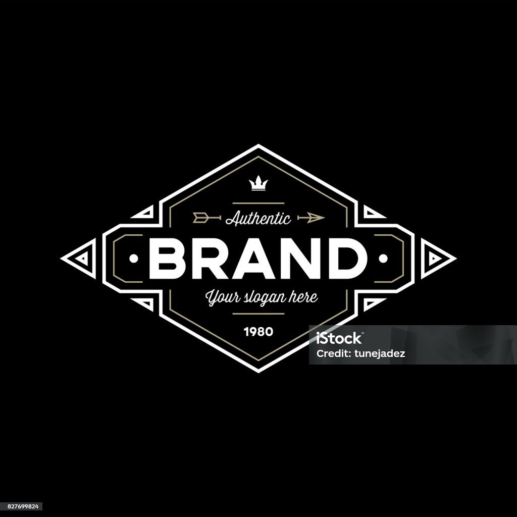 ブランド黒 - ロゴマークのロイヤリティフリーベクトルアート