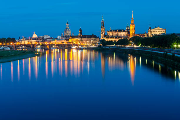 istock Skyline of Dresden at dusk 827702034