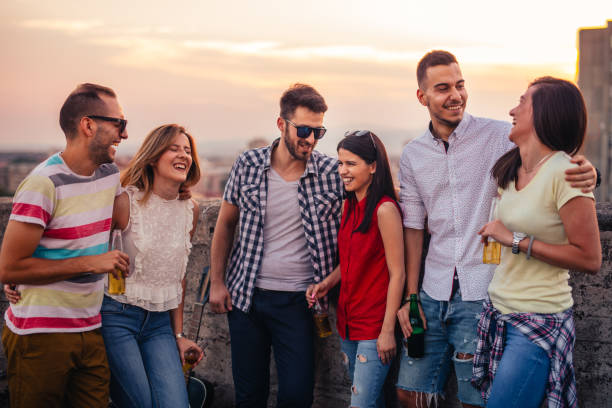 istock Friends together on the party 827709838