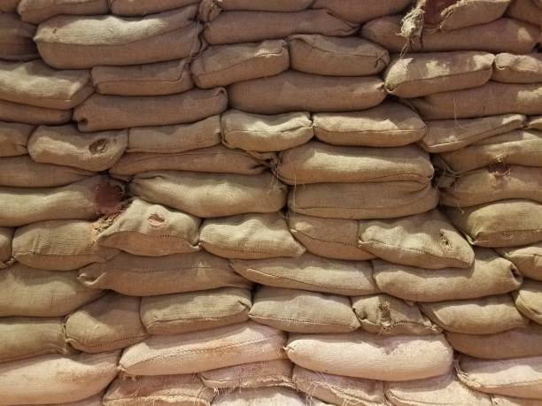 istock wall of sandbags 827710084