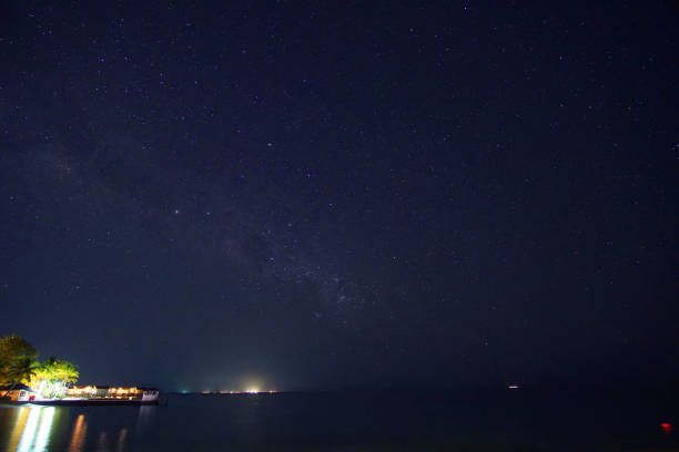 istock Night skyvwith millions stars and milky way 827710308