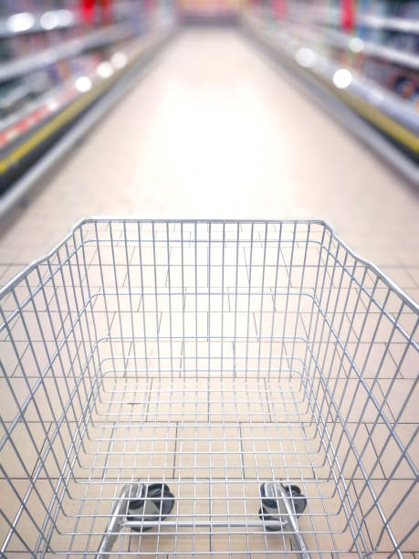 istock Shopping cart in Supermarket 827726228