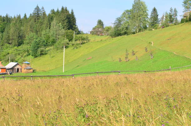 istock The village in mountains. 827728694