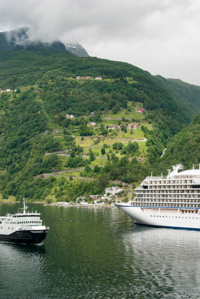 istock Switchback road at Geiranger fjord 827729690