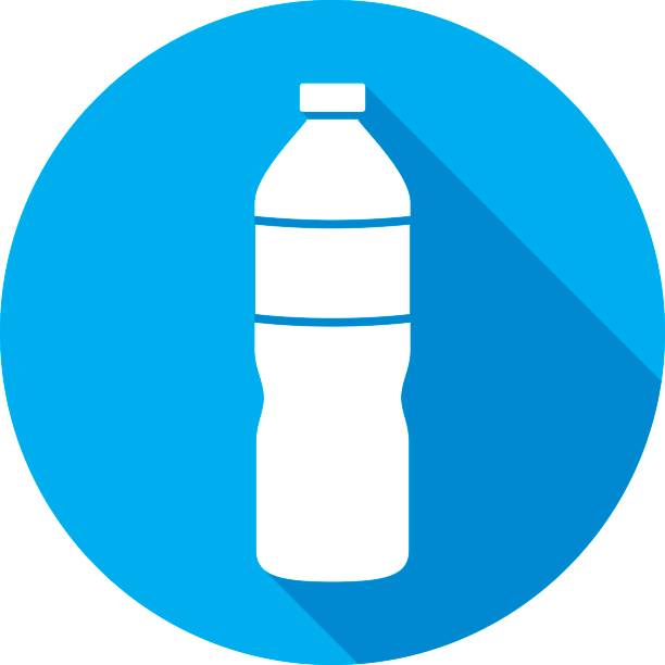 bildbanksillustrationer, clip art samt tecknat material och ikoner med vattenflaska ikonen siluett - water bottle cap