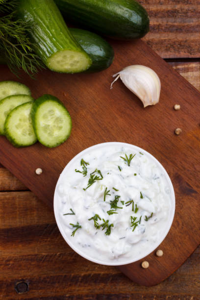 istock Tzatziki dip and ingredients 827739216