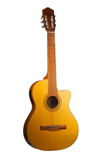 istock Acoustic Guitar isolated on White Background 827749836