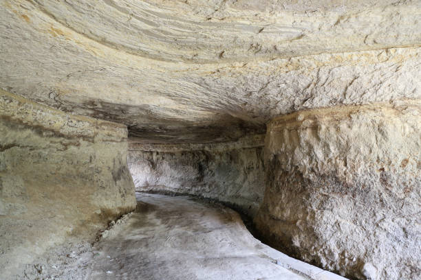 istock Carved Tunnel in Cappadocia 827750850