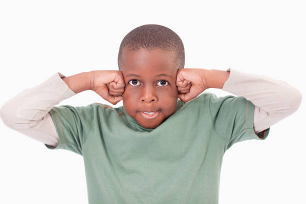 istock Boy with the fists on his face 827750976