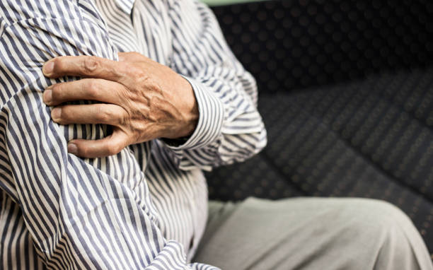 istock Senior suffers a muscle injury 827768120