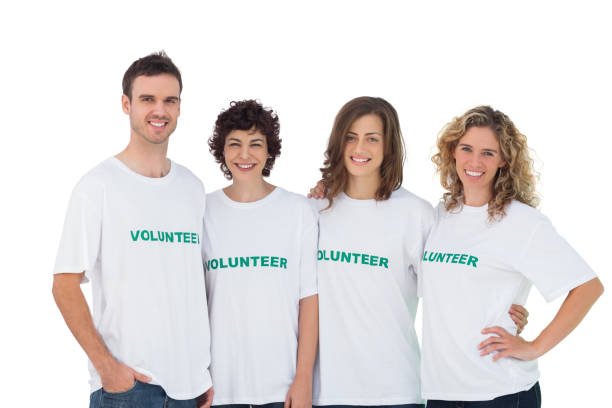 istock Cheerful group of volunteers 827783624