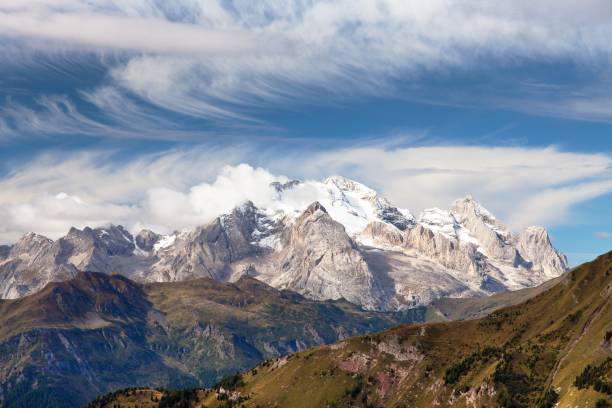 istock Marmolada, the highest mount of Dolomites mountains 827792696