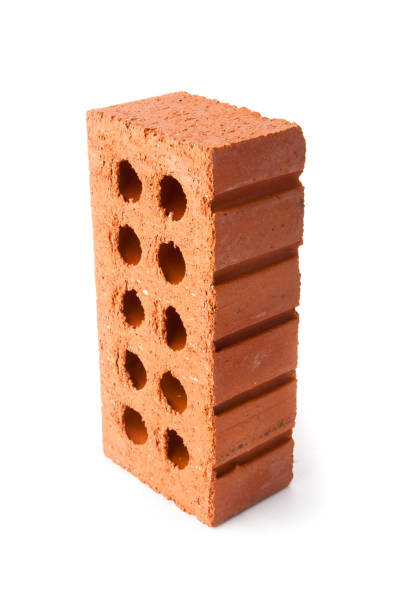 istock Standing clay brick with ten holes 827799128