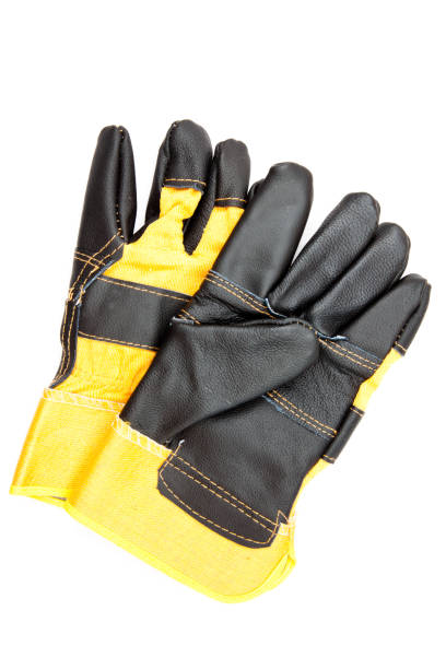 istock Pair of builders gloves 827803410