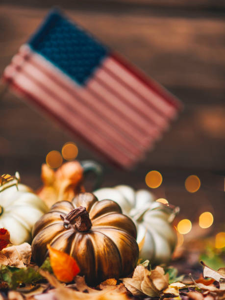 istock Thanksgiving luxury still life arrangement for fall 827810464