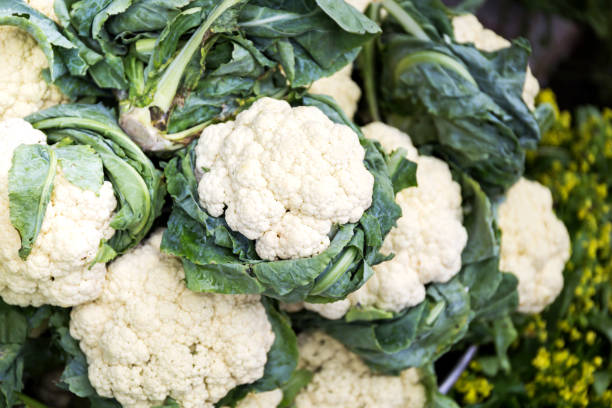 istock Fresh cauliflower in the market 827813438