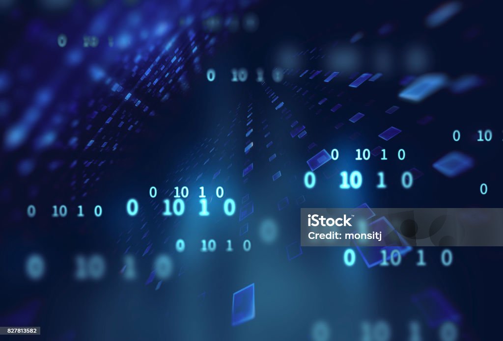 Digital Code Number Abstract Technology Background Stock Photo ...